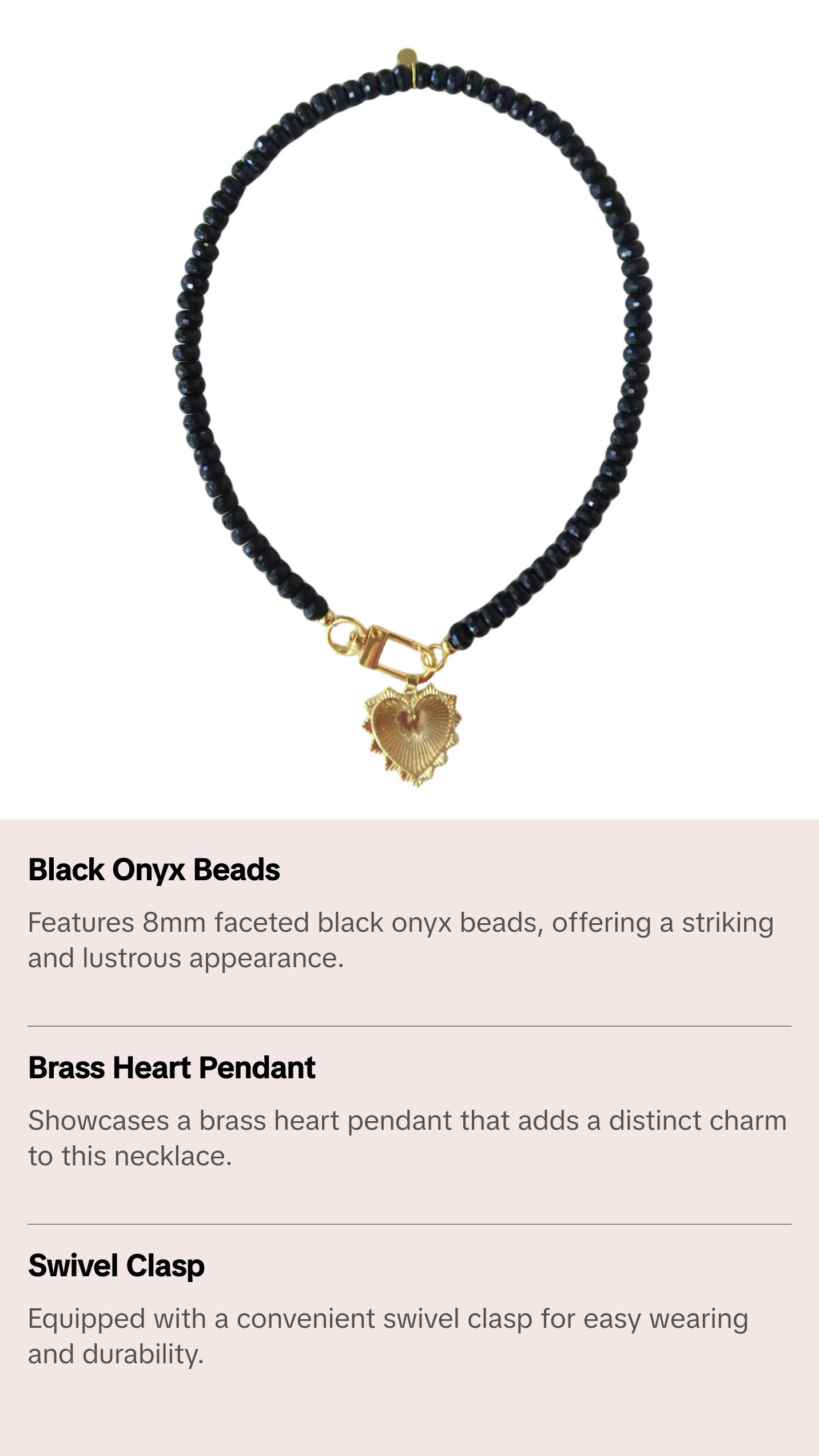 Paloma Necklace - Onyx