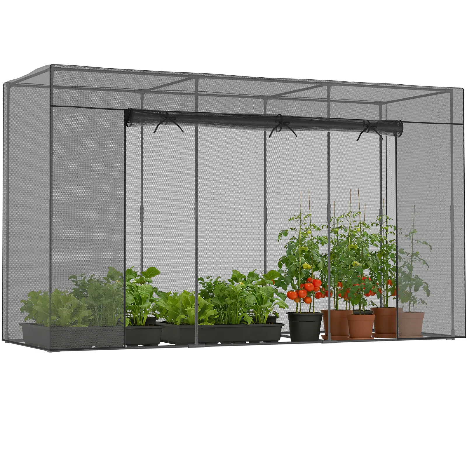 9.8 x 3.3 x 6 Ft (Square)-Black