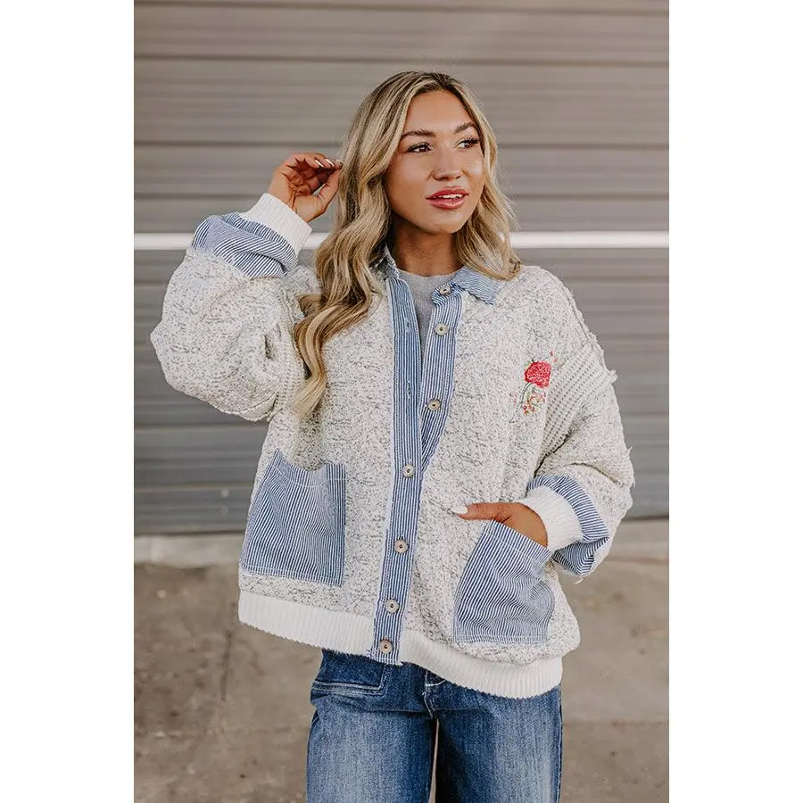 Keeping Cozy Quilted Jacket in Ivory