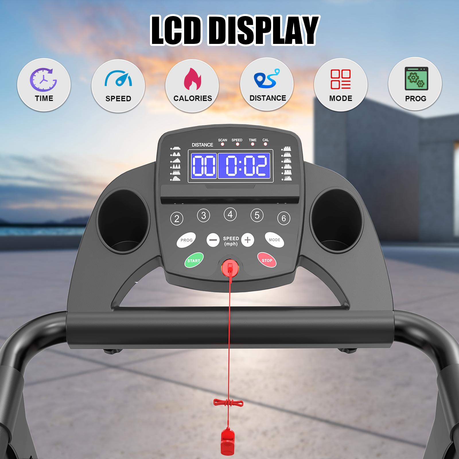 [New arrival] Foldable Treadmill for Home, 2.5HP Portable Treadmill with Handles, 300 lbs Capacity, APP Control & LED Display - Folding Walking Pad for Fitness