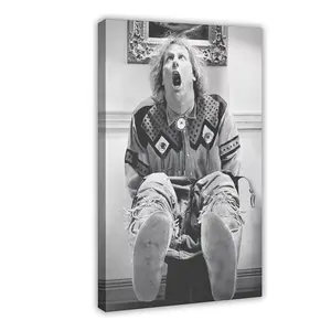 Funny Bathroom Decor, Bathroom Art Movie Poster Print, Dumb Movie Wall Art, Funny Wall Decor, Vintage Black & White Poster, Gift for Him