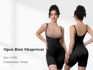 Mobeso Women‘s Tummy Control Bodysuit Seamless Waist Trainer Shapewear Open Bust Shaper Compression Lingerie for Women Smoothing Invisible Under Clothes (Runs Snug) SpringStatements fajas style waist trainer