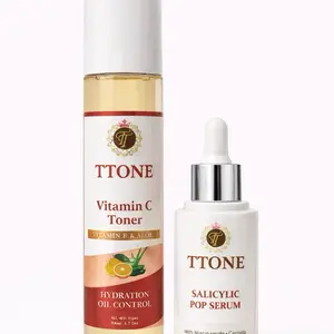 TTONE Vitamin C Toner Pop Serum Combo Set
