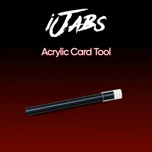 iJabs Acrylic Card Tool - Flatten Lifted Edges from Pokemon, One Piece, MTG, and Sports Cards - Pregrading card restoration tool