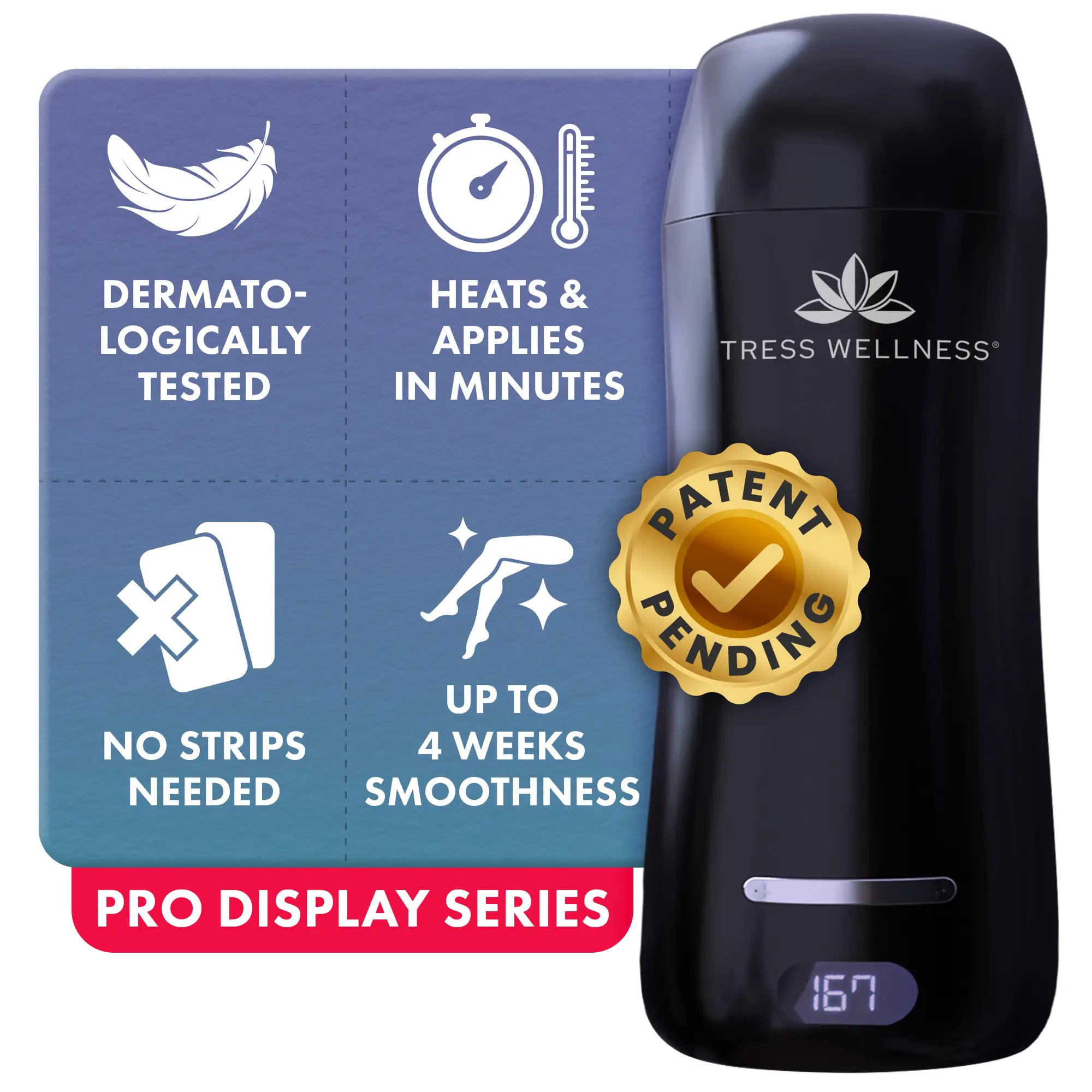 Tress Wellness Hard Wax Roller for Body Hair Removal Roll On Wax Kit for Women Dermatologically Tested Patent-Pending Product Ideal for Body & Bikini Line Tress Wellness Hard Wax Roller for Body Hair Removal Roll On Wax Kit for Women Dermatologically Tested Patent-Pending Product Ideal for Body & Bikini Line