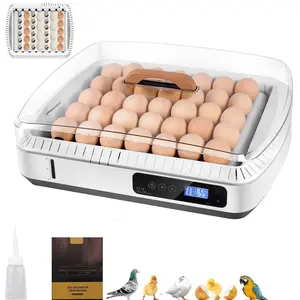 35 Chicken Incubator for Hatching Eggs, Egg Incubators w/Visual Water Level & Automatic Egg Turning & Temperature Humidity Control & Egg Candler