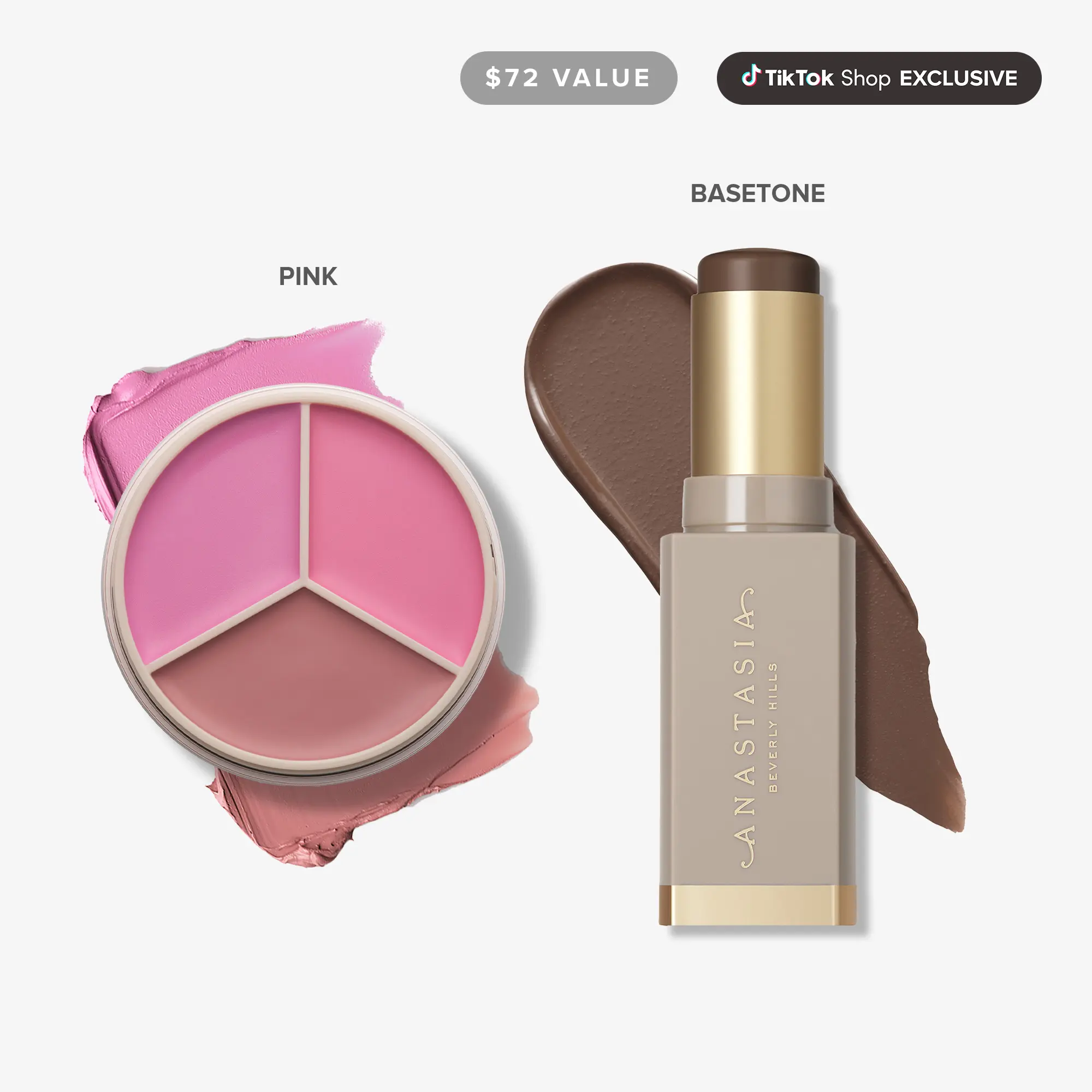 Full Pigment Sculpt & Blush 2-Piece Set - Pink Magic Touch Blush Trio + Smooth Blur Contour Beauty Cosmetics Cosmetics Products