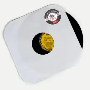 Vinyl Fever Inner Record Sleeves - Heavyweight Acid Free Paper with Rounded Corners for LP Records Storage, Premium Paper Vinyl Inner Sleeves (25 Pack)