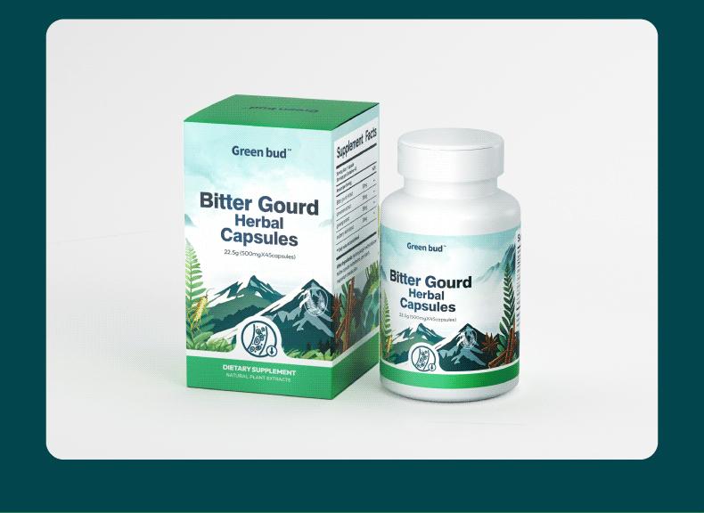 Green Bud 1 Bitter Gourd Herbal Capsules Contain Extracts of Bitter Gourd, Cinnamon, Ginseng, and Mulberry Leaves, etc. #Summervibes