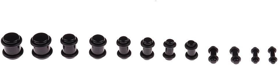 50 Pieces Ear Stretching Kit 14G-00G Acrylic Tapers and Plugs + Silicone Tunnels - Ear Gauges Expander Set Body Piercing