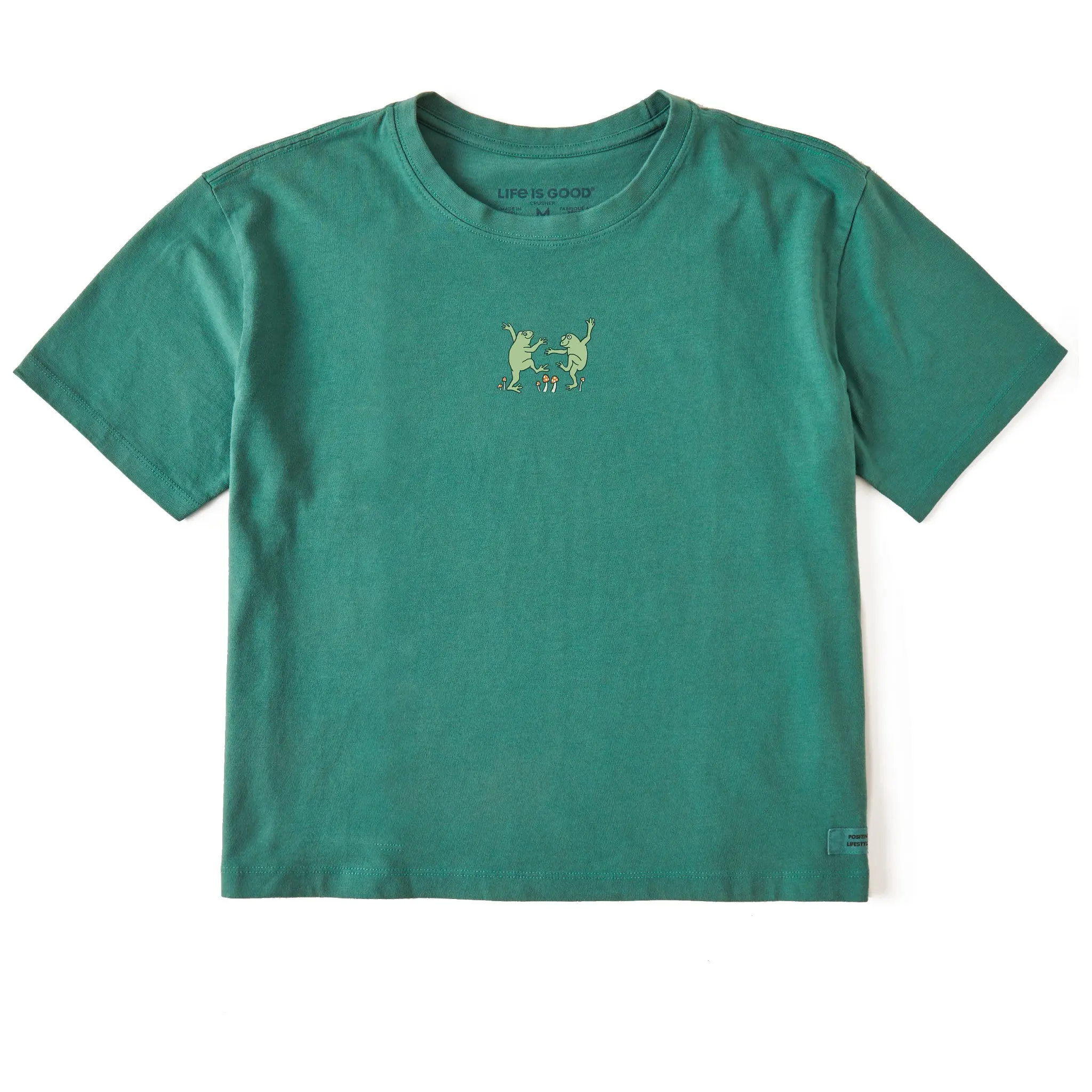 Women's Dancing Frogs Short Sleeve Crusher Boxy Tee