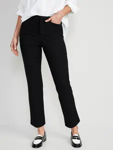 Old Navy Women's High-Waisted Pixie Straight Pants
