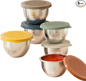 6-Pack Sauce Containers for Lunch Boxes, Salad Dressing Containers with Lids