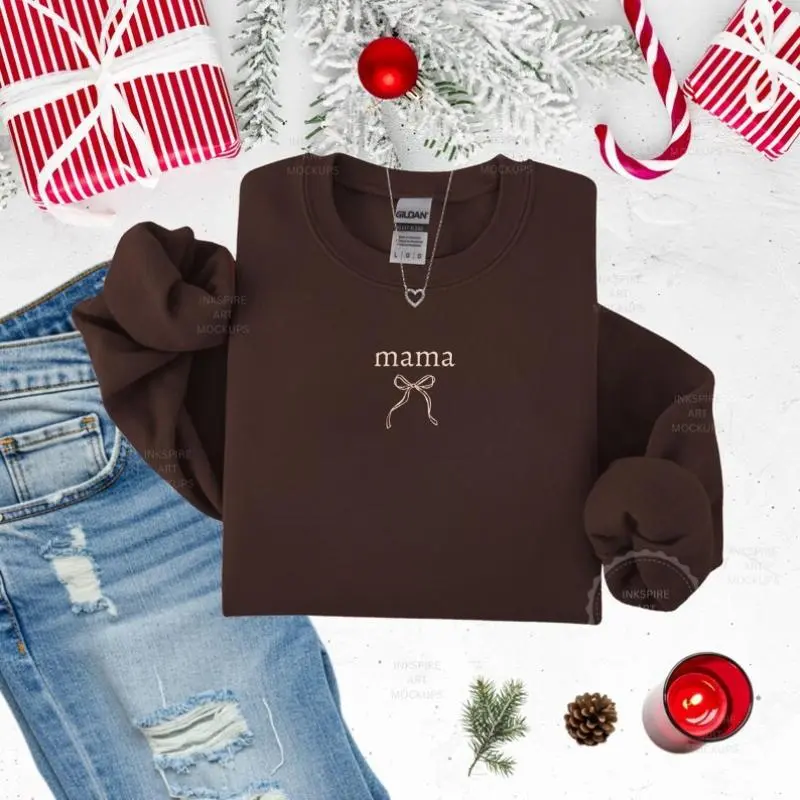 Mama Sweatshirt, Mothers Day Gift, New Mom Gift, Birthday Gift for Mom, Mom Sweatshirt, Best Mom Shirt, Gift From Daughter-women's sweater- Gift For Her