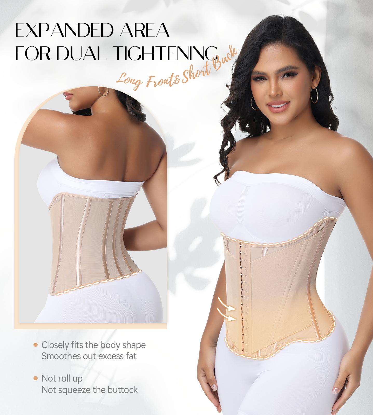 SHAPSHE Women's U-Shaped Tummy Control Waist Shapewear with Hooks & Double-Layer Fabric 13 Steel Bones for Strong Support SHAPSHE Women's U-Shaped Tummy Control Waist Shapewear with Hooks & Double-Layer Fabric 13 Steel Bones for Strong Support