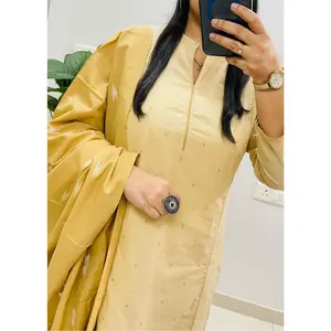 Beautiful Sober Color South Cotton Suit Set