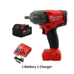 Milwaukee Cordless Electric Wrench 18V 800N.M Torque Brushless Impact Wrench 12.0Ah Battery & Charger for Efficient Performance