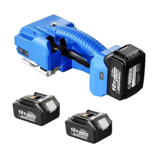 VEVOR Electric Strapping Machine,  for 0.35"-0.63" PP PET Straps, Portable Electric Banding Tool with Digital Display, 2 x 5000mAh Battery Powered Automatic Strapping Tool for Packaging Box Pallet