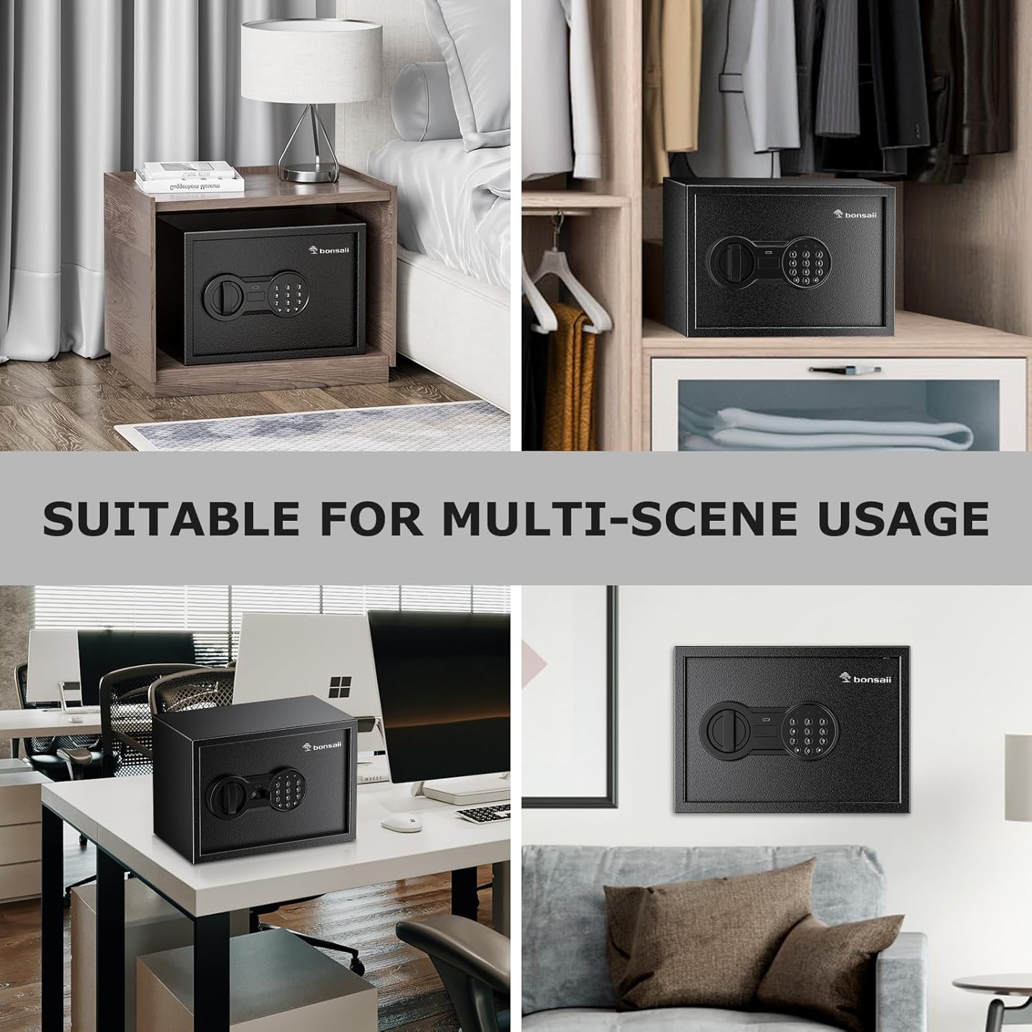 Bonsaii 0.20-2.50Cubic Feet Safe with Electronic Keypad,Removable Shelf,for Valuables,Jewelry,and Documents–Ideal for Home,Hotel,or Business 9.84x13.78x9.84 Bonsaii 0.20-2.50Cubic Feet Safe with Electronic Keypad,Removable Shelf,for Valuables,Jewelry,and Documents–Ideal for Home,Hotel,or Business 9.84x13.78x9.84