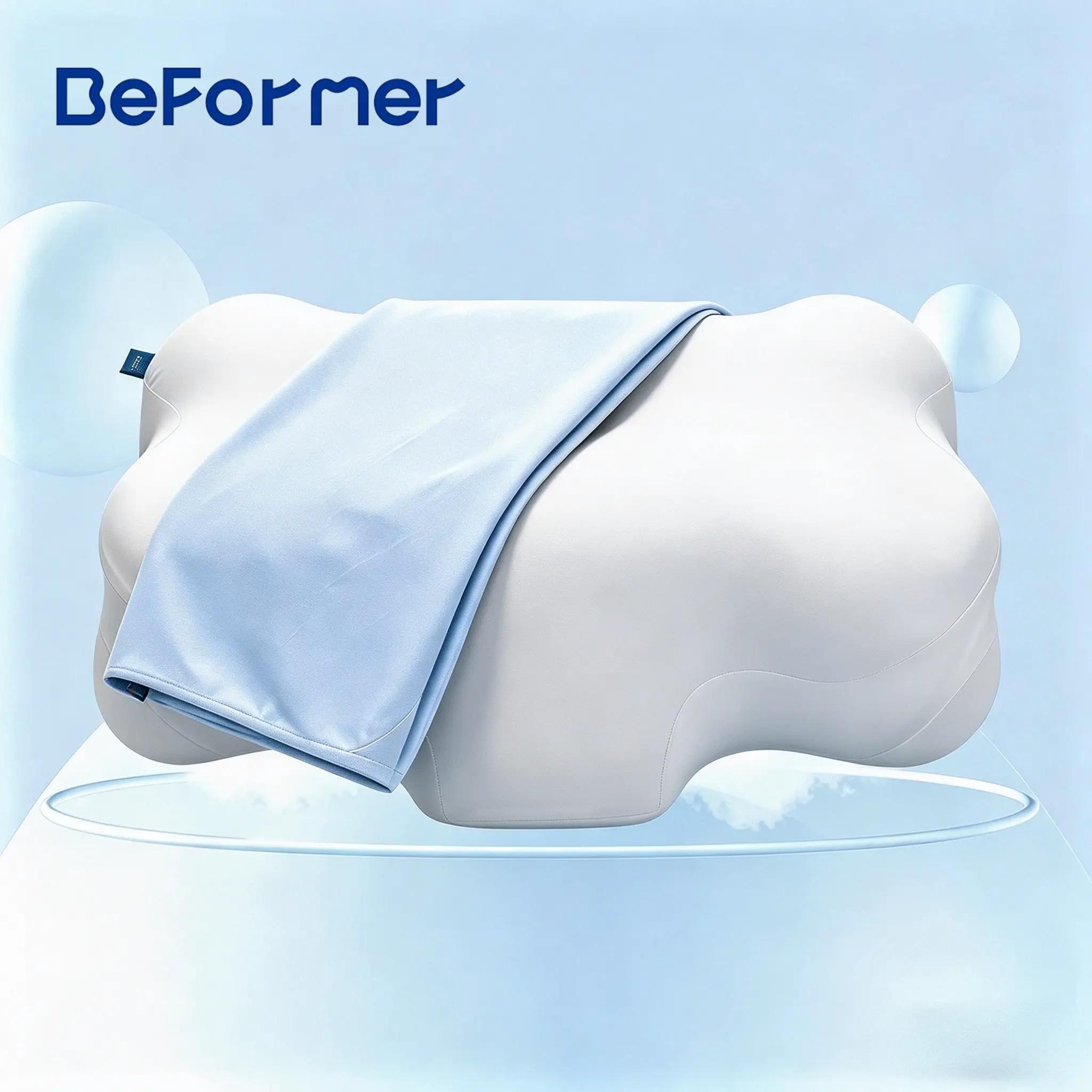 Mellow Cloud Pillow - 2026 Pillow Awards Winner, Dual-Density Memory Foam for Pressure Relief, Ear-Friendly Design, Zoned Support Construction, Cooling Gel-Infused Breathable Cover for Side Sleepers, Pillows For Sleeping, Breatheable Neck Pillows