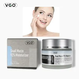 VGO Spring Glow Up Snail Mucin 92% Moisturizer Daily Face Gel Cream for Dry & Sensitive Skin, 50g / 1.76oz  Hydrate Nourishing Serum -A