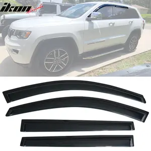 Window Visor for Jeep Cherokee 2014-2024 Acrylic Vent Rain Guard Deflector