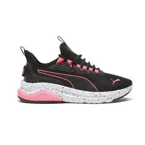 PUMA Womens Amplifier Speckle Lace Up Sneakers Shoes Casual - Black PUMA Womens Amplifier Speckle Lace Up Sneakers Shoes Casual - Black