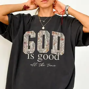 God is good Christian T Shirt Comfortable fabric, Religious T-shirt for women, Bible verse shirt gift