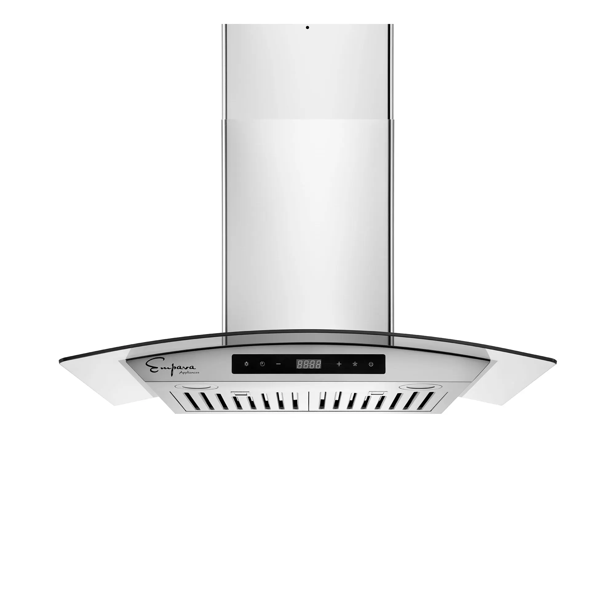 Empava 30-in 400 CFM Wall-Mount Ducted Kitchen Range Hood with Dome Design, 3 Levels Multi-Level Airflow, Household Large Appliances