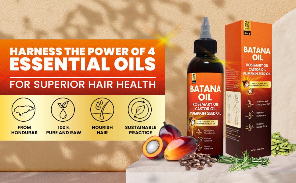 Arctic Beauty Batana Oil (Liquid & Cream Set) - All-in-One Scalp Health & Hair Health Support - 100% Pure and Unrefined Honduran Oil - Organic & Vegan Haircare- (5 oz.)