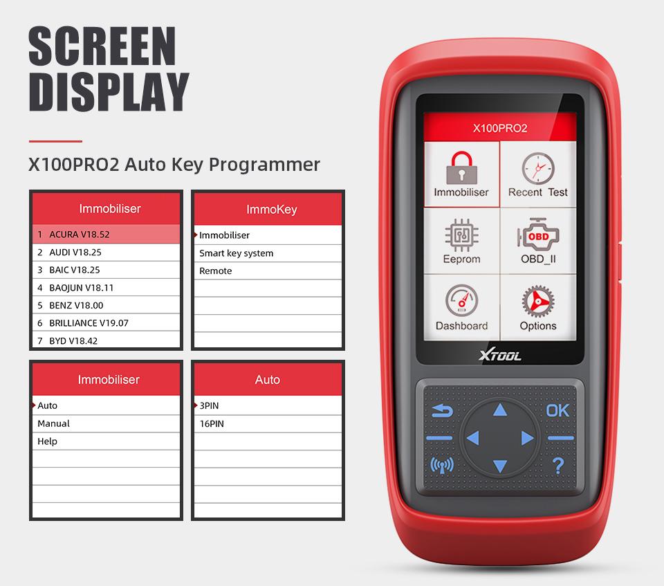 XTOOL X100 Pro2 OBD2 Automotive Scanner & Key Programmer