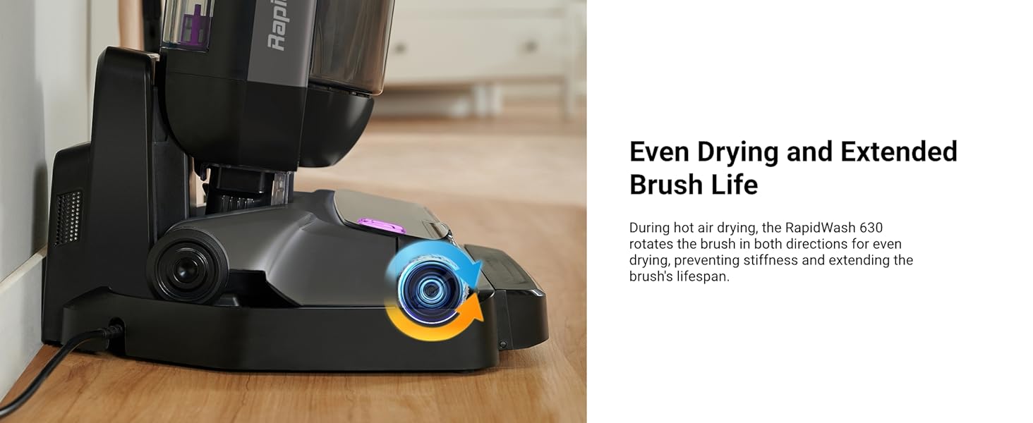 Eureka RapidWash 630 Cordless Wet Dry Cleaner 170° Reclinable Hot Air Drying Self Cleaning Vacuum Mop Combo for Hard Floors Pet Hair Sticky Messes, TiktokShopSpringGlowUp