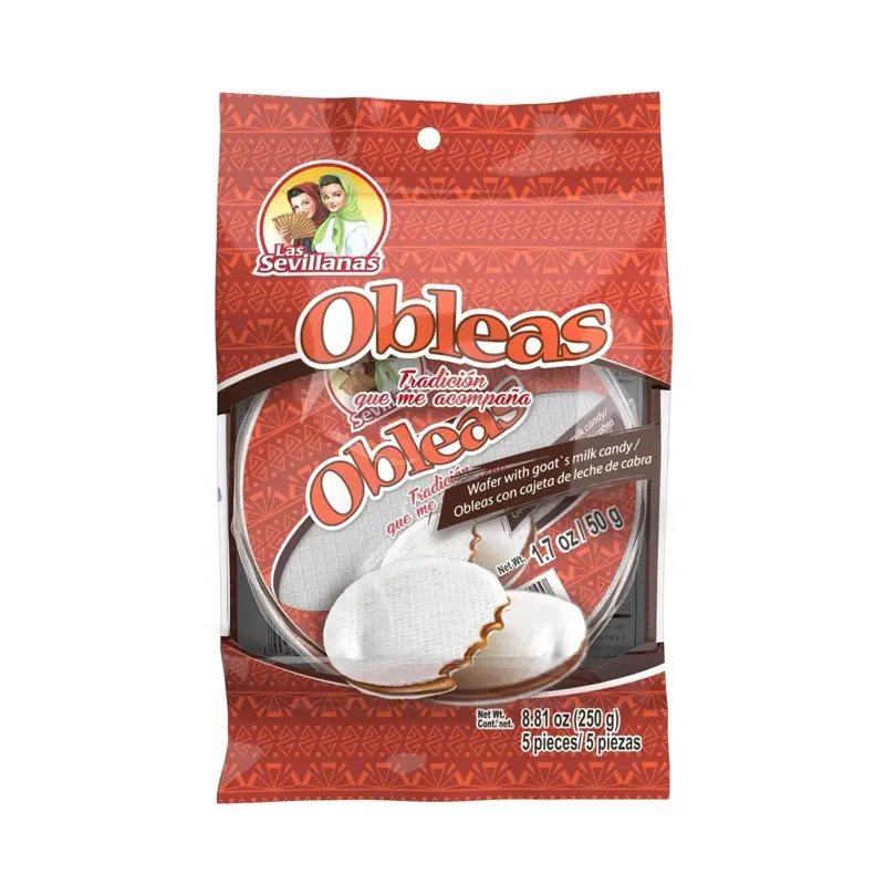 La Sevillana Medium Wafer With Cajeta Peg Bag 1/15Bags/5ct/40Gr