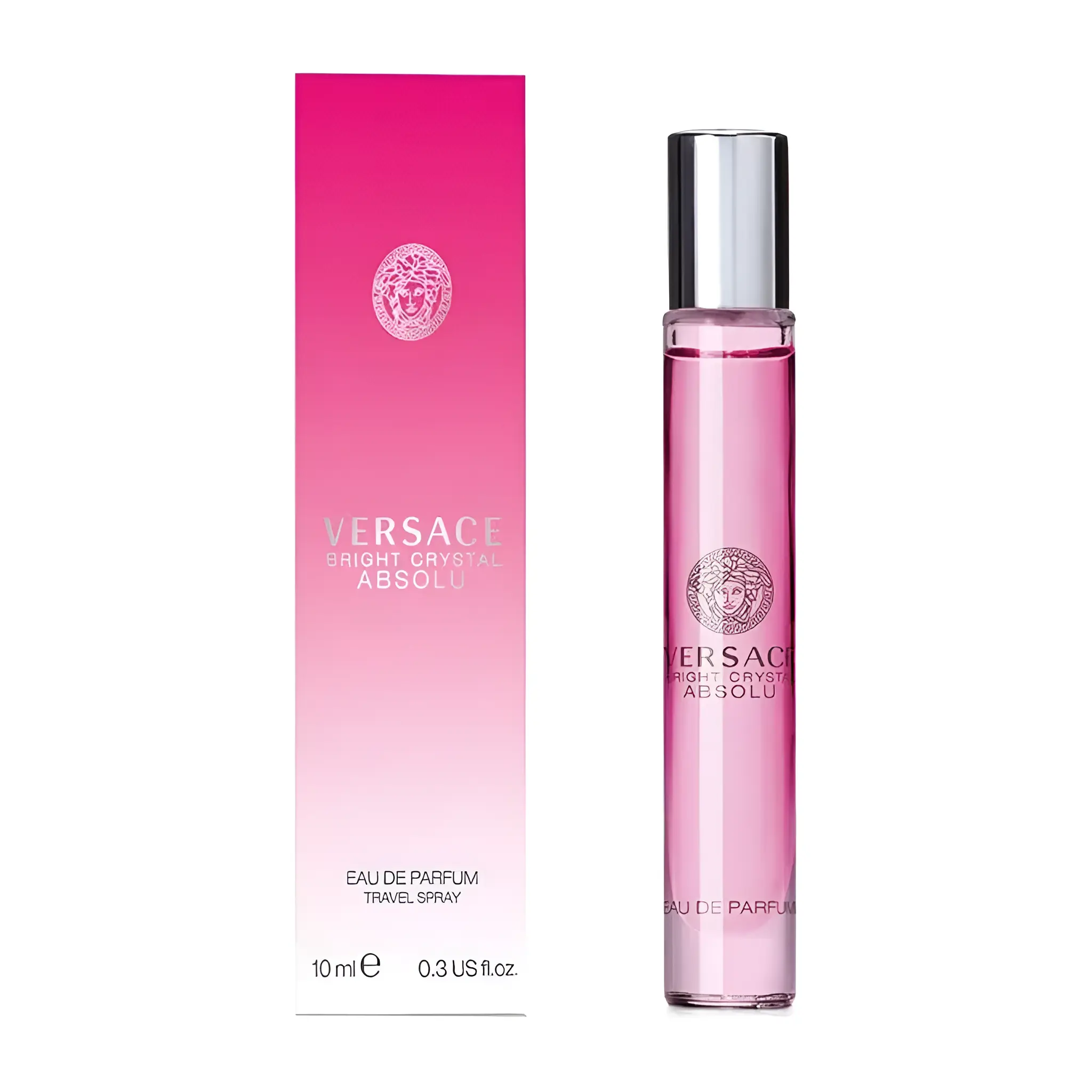 Versace Bright Crystal Absolu for Women Eau de Parfum Travel Spray, 0.34 Ounce