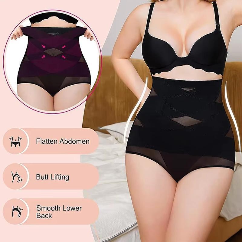 Women's Tummy Control Waist Trainer Panties Compression Underwear High Waisted Shapewear Body Shaper Stomach Girdle Panty Seamless Postpartum