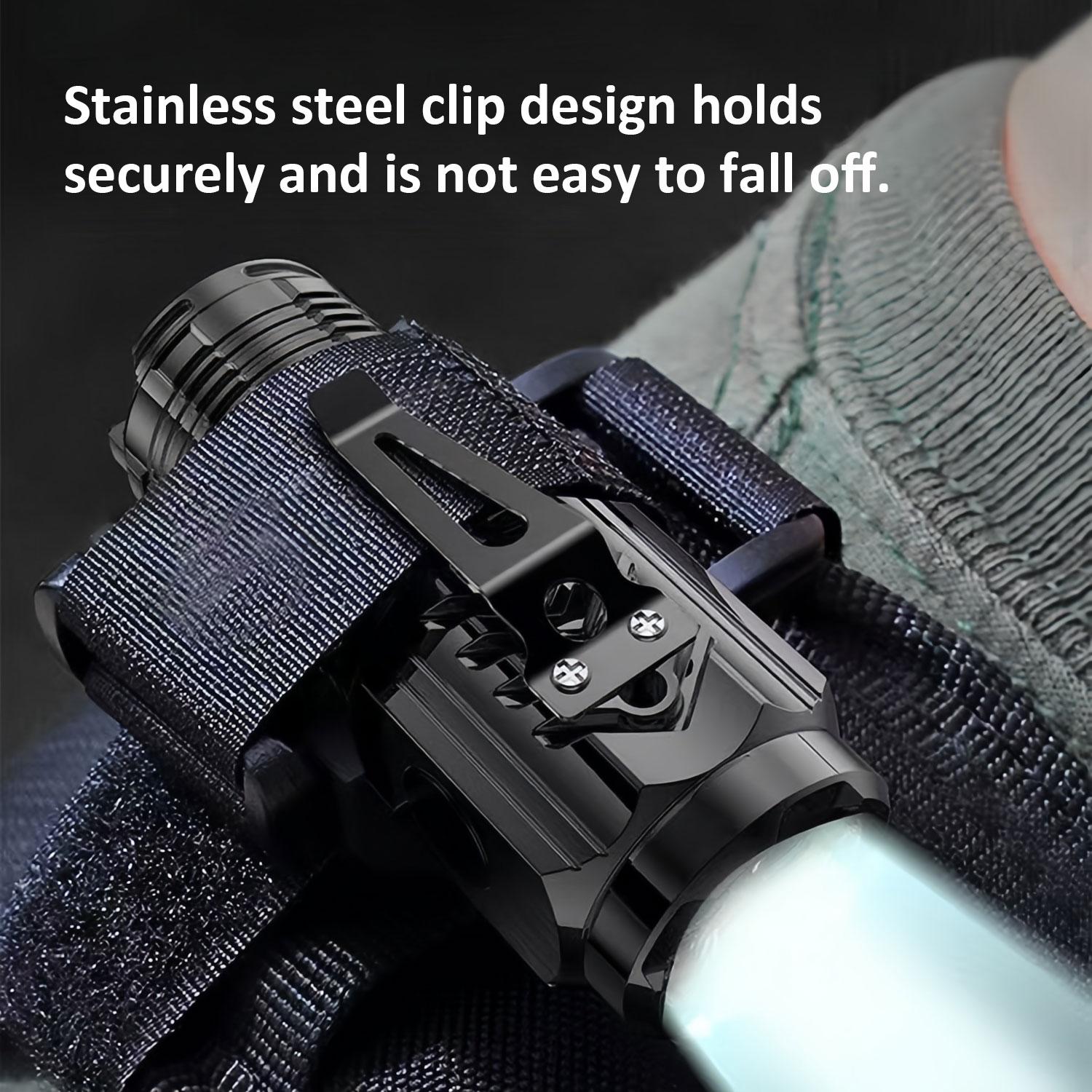 2-Pack Small Cannon Flashlights: Mini Camping Lights with High Lumens, 3 Modes & Zoomable Beam! Usb Rechargeable Headlamp