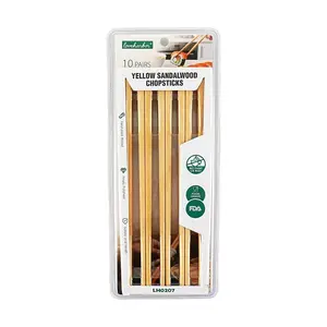 Love Harbor Natural Rosewood Chopsticks - Lacquer-Free, Wax-Free, Anti-Slip, High-Temperature Resistant, Reusable Chopsticks for Home Dining