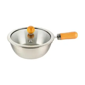 Kawashima 316 Stainless Steel Instant Noodle Bowl with Lid - 17cm Portable Ramen Soup Bowl with Handle for Dorm & Home Use
