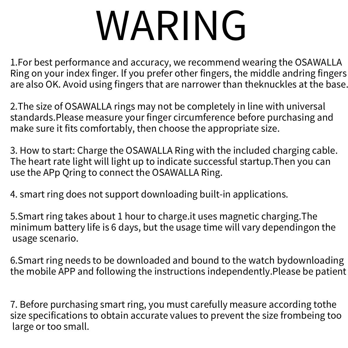 2026 New Fitness Tracker Ring - 5-7 Days Battery Life, Heart Rate & Sleep Monitor, Sports Watch Alternative for Men & Women , No Subscription ,ompatible with Android & iOS