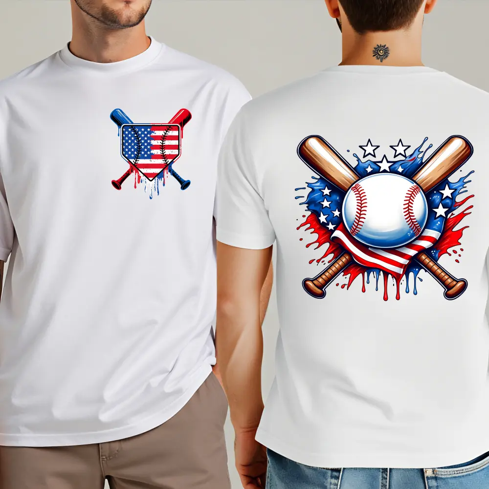 American flag Baseball Dripping Shirt, drip Baseball, Dripping Baseball Shirt Design, American flag distorted grunge Shirt