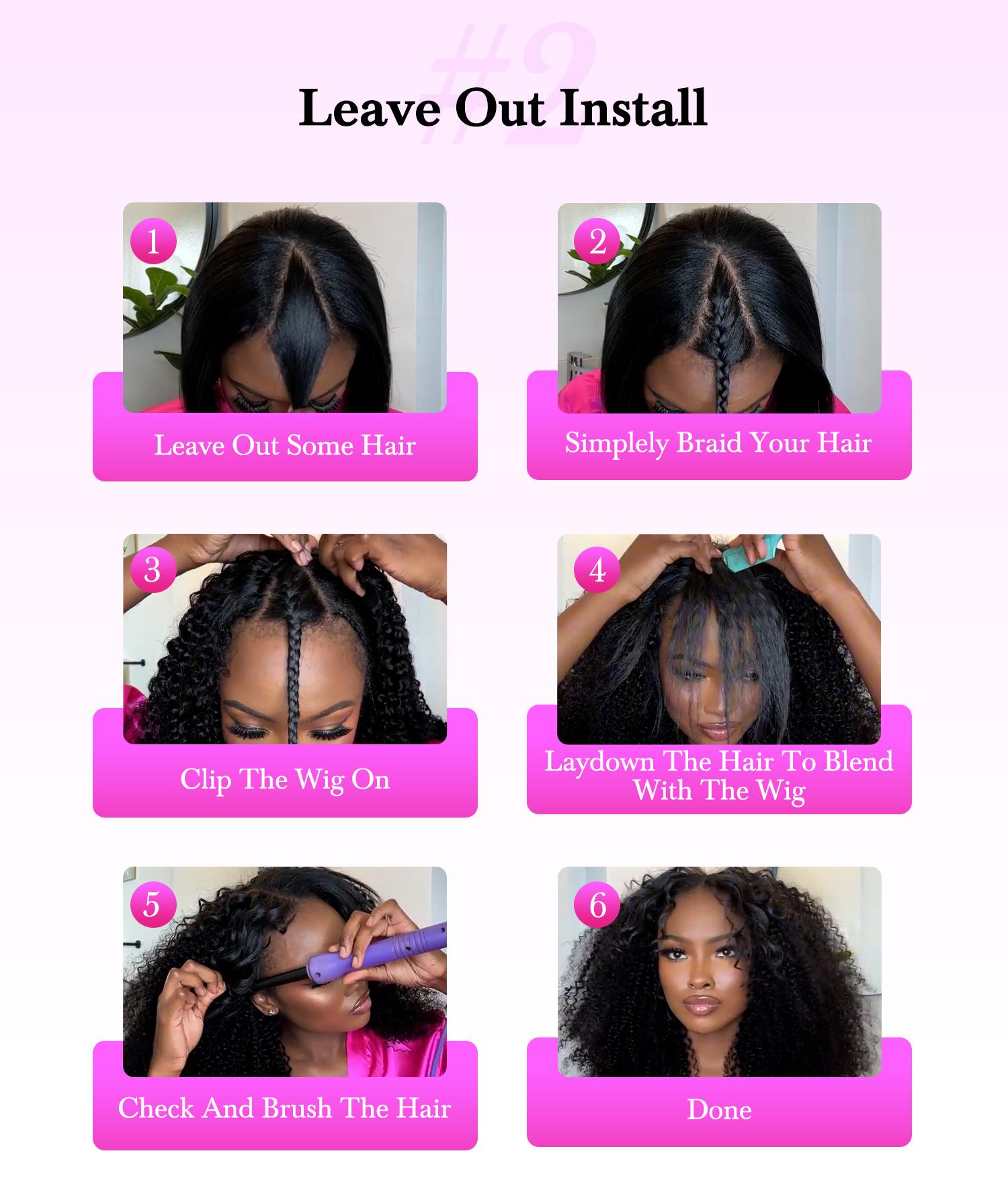 Vshow Afro Curly Hair V Part Wig No Leave Out Human Hair Glueless Wigs With Drawstring Ready To Go Protective Style Half Wig For Women Natural Looking Beginner Friendly #springfresh