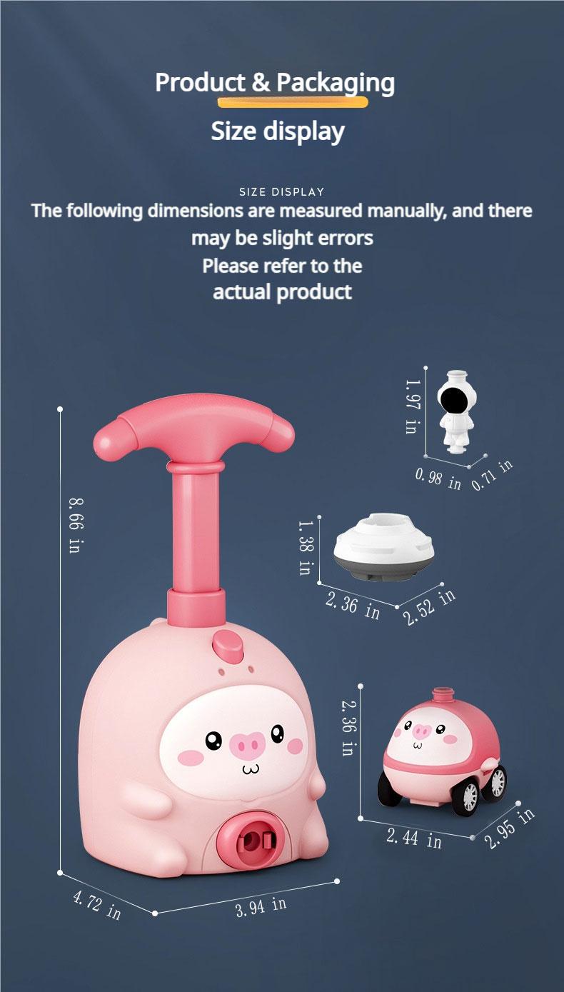 Children's Balloon car,early education and intelligence,Animal aerodynamic balloon car, pressing car interactive toy,flying balloon toy Boost imagination, sharpen focus, & build hands-on skills And it also helps to exercise the child's body.
