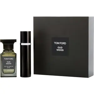 Tom Ford Oud Wood Set-Eau De Parfum Spray 1.7 Oz & Eau De Parfum Spray 0.33 Oz For Men