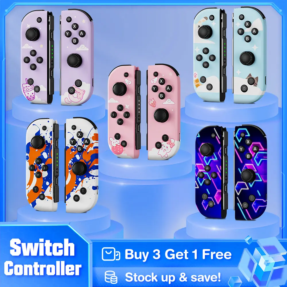 Joycon Compatible with Switch/Lite/OLED, Game Pad for Switch Console, Wireless Replacement Joypad Controller Joystick,TikTokShopStockUp,TikTokShopStockUp