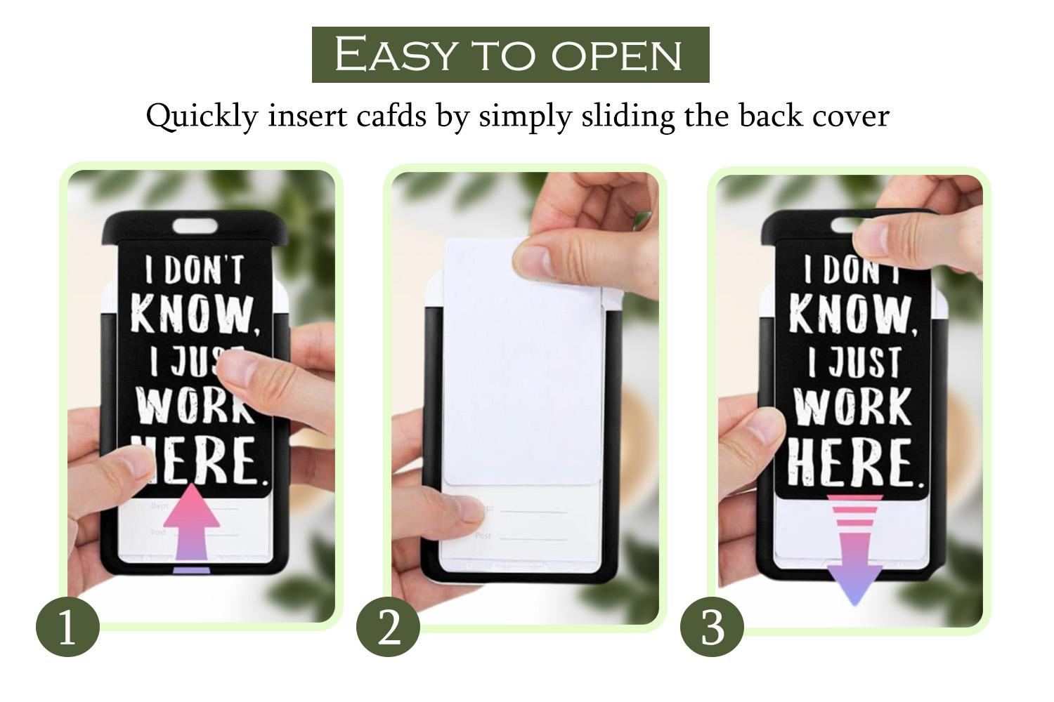 ID Name Tag Badge Holder with Retractable Reel,