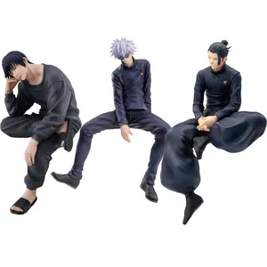 Jujutsu Kaisen Sitting Figure Gojo Satoru Geto Suguru Toji Fushiguro PVC Anime Collectible Model Toy Gift