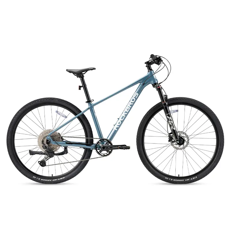 ROCKBROS MT400 Adult Mountain Bike, Aluminum Alloy Frame Bikes, 29-Inch Wheels, Hydraulic Suspension with Remote Lockout & Adjustable Air Pressure, for Men & Women, Aluminum Alloy Bikes