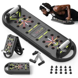 Push Up Board Fitness, Portable Foldable 20 in 1 Push Up Bar at Home Gym, Pushup Handles for Floor. Professional Strength Training Equipment For Man and Women