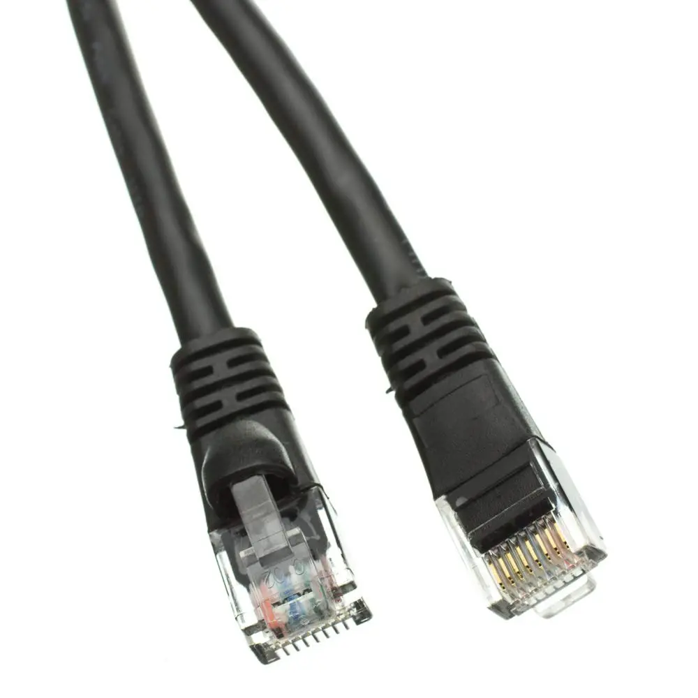 CableWholesale 10X8-02210 Cat6 Black Ethernet Patch Cable Snagless Molded Boot 10 foot