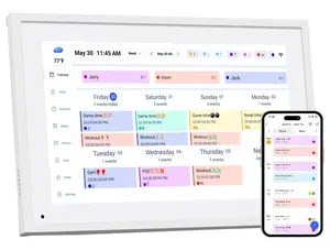 10.1 inch Wall Planner Digital Calendar & Chore Chart, Smart Touchscreen Interactive Display for Family Schedules, Hearth Display Digital Calendar, Great for Organizing Your 2026 Year